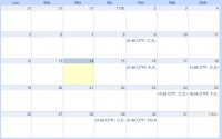 Calendario delle Attivit&agrave;