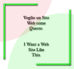 voglio un Sito Web come questo - I want a Web Site like this